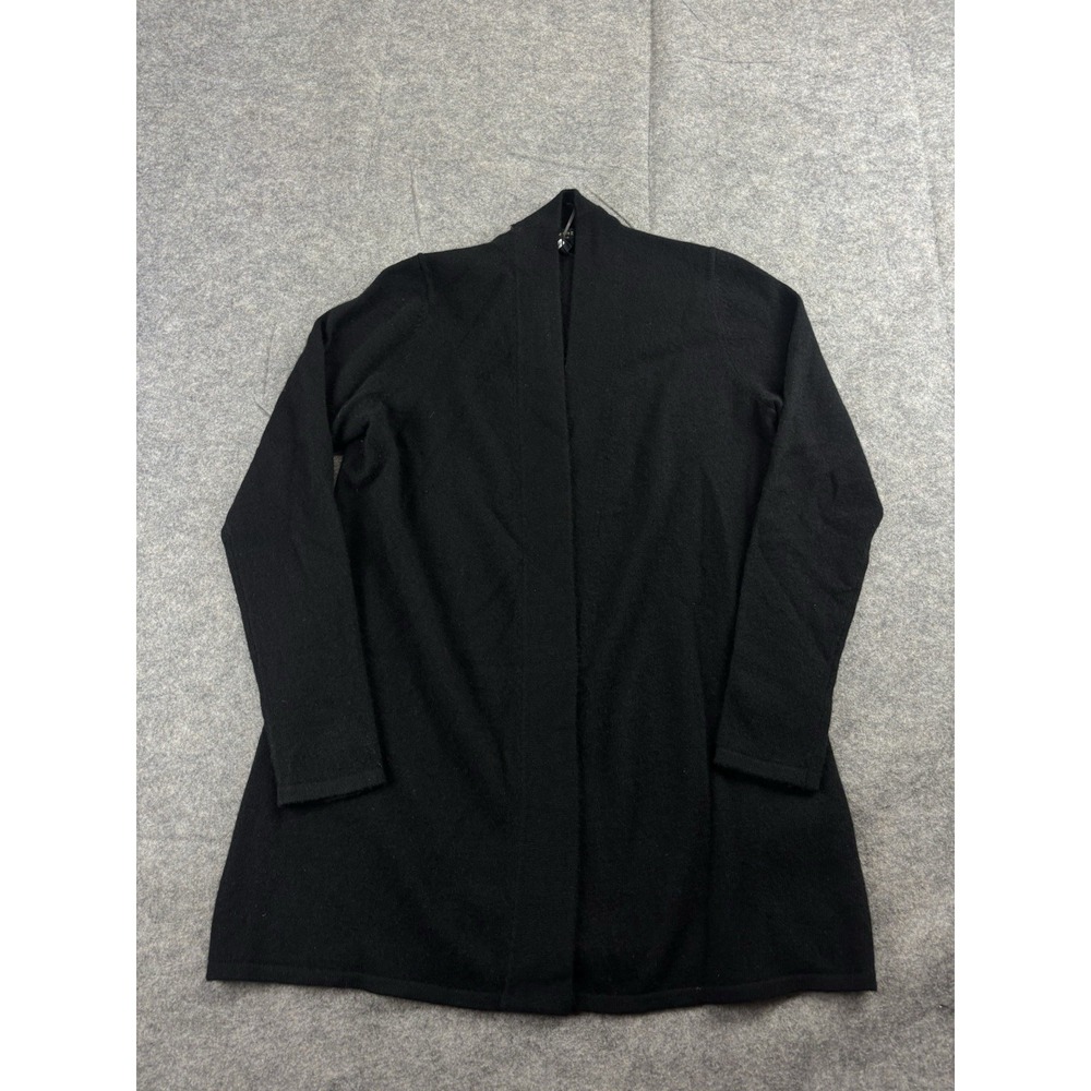Charter Club 100% Cashmere Women's‎ S Black Open Front Cardigan Quiet Luxury EUC